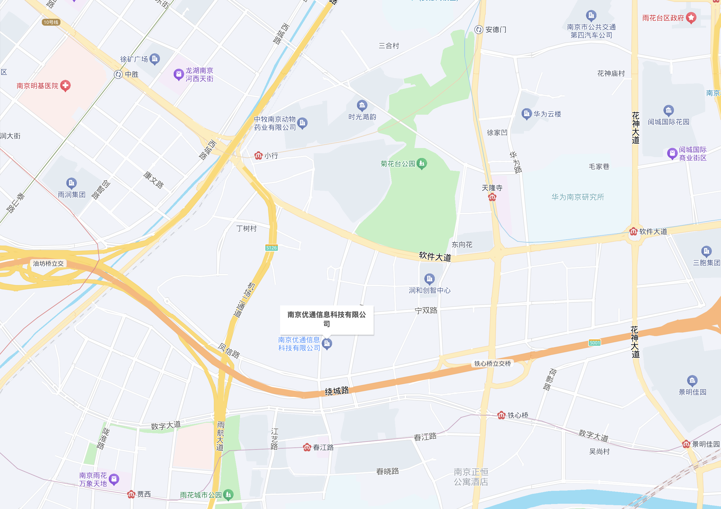 南京优通信息科技股份有限公司位置地图